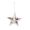 URBAN LIVING Guirlande Et Boule De Sapin^ Décoration Sapin De Noël Etoile Antique - Argent