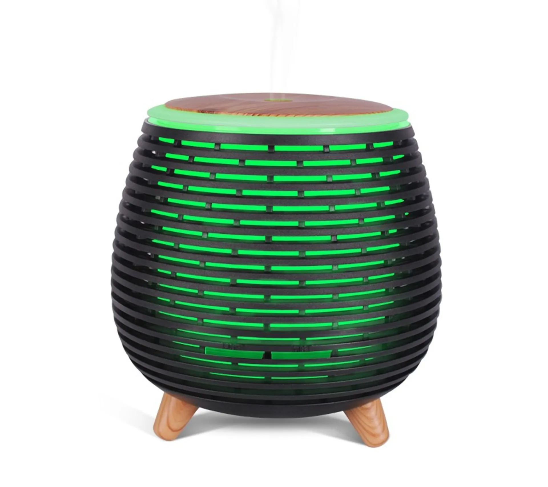 New YOGHI Diffuseur D'Arome Humidificateur Et Lampes Ultrasonique Usb Aromi Noir